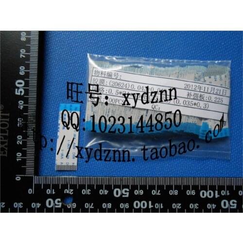 FFC 0.5pitch 20pin 40mm long type A Flexible Flat Cable For TTL LCD DVD Computer Printer AWM 80C 60V VW-1