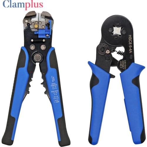 HS-D1 Wire Stripping Tool Self-adjusting 8" Automatic Wire Stripper Pliers Tool for Wire Stripping, Cutting, Crimping 10-24 AWG
