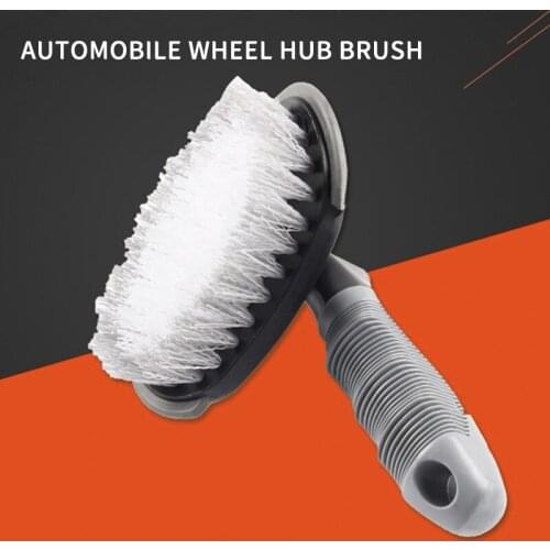 Multi-Functional Universal Car Tire Wheel Cleaning Hub Brush T-shaped Car Washing Tool with Anti-skid Handle Auto Accessories