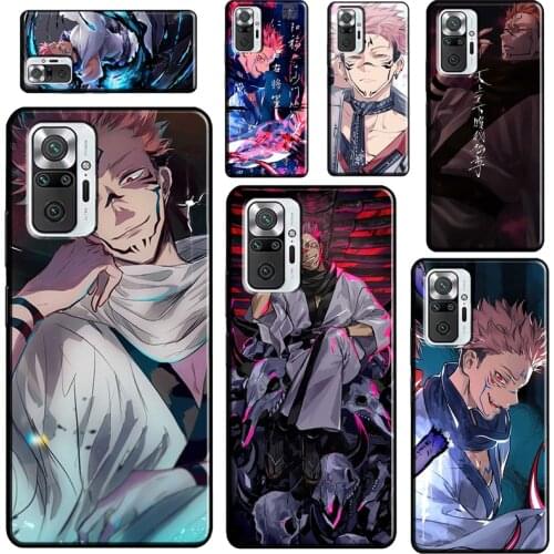 Ryomen Sukuna Jujutsu Kaisen Anime Soft Case For Xiaomi Redmi Note 10 8 9 Pro 8T 9S Phone Cover For Redmi 9 9A 9C 9T 8A K40