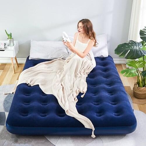 Inflatable Mattress Double Sleeping Pad Thicken Ultralight Folding Bed Travel Portable Camping Mat Air Mattress