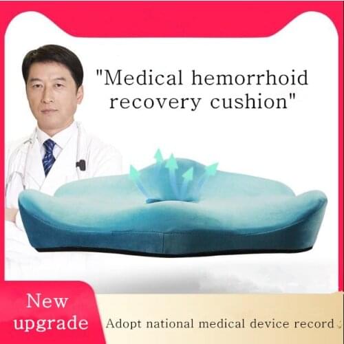 Memory Foam Seat Cushion Coccyx Orthopedic Massage Hemorrhoids Chair Cushion Office Car Pain Relief Wheelchair Support Pillows