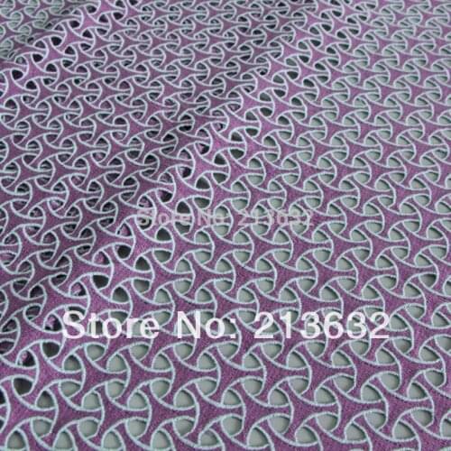 POs6-6 luxury new textiles hot water soluble embroidered cloth computer embroidery lace Water soluble embroidered with jewelry