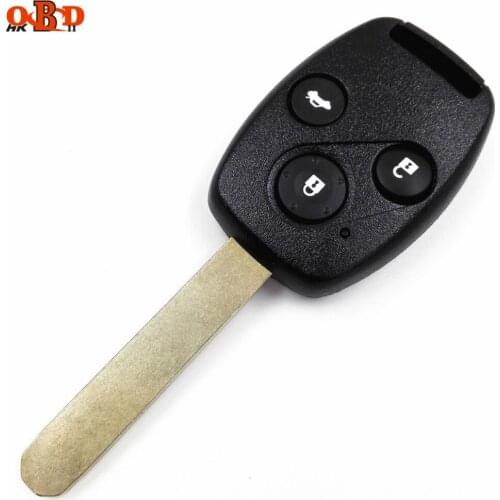 HKOBDII Wholesale 3 Buttons Remote Car Key Remote with 46 Electronic chip(433 MHZ) for Honda Civic(with LOGO)