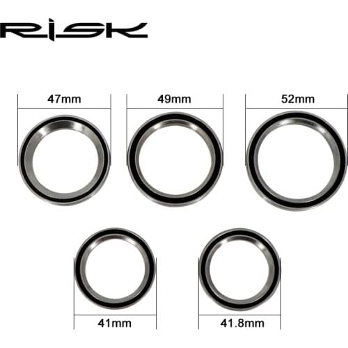 Risk Universal Bicycle Headset Repair Bearings for 28.6/44/30mm Mountain Bike Steel Bearing 41/41.8/47/49/52mm MTB Bike Bearings