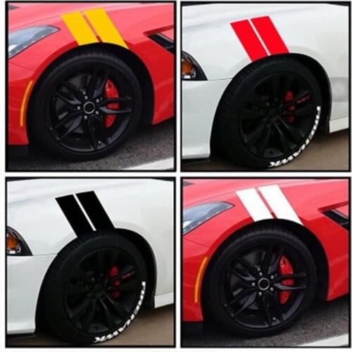 Cool Car Styling Wheel Tire Bumper Sticker For Chevrolet Cruze Aveo Captiva Lacetti TRAX Sail Epica Lada Granta Kalina Priora