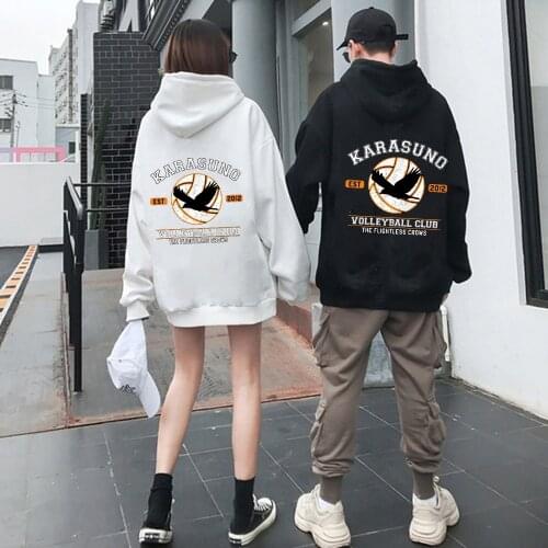 Japanese Anime Haikyuu Hoodie Kuroo Anime Bokuto Manga Shoyo Volleyball Men Long Sleeve Hoodies Streetwears Women
