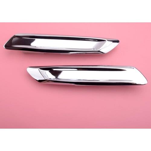 1 Pair Exterior Front Fender Trim Molding Panel Cover Car ABS 51137336645 51137336646 Fit for BMW F10 Sedan 2013 2014 2015 2016