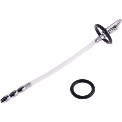 150*9mm Silicone Urethra Catheter Double Function Urethral Probe Urethral Sound Penis Plug Sound CBT Toy Urethra Masturbation