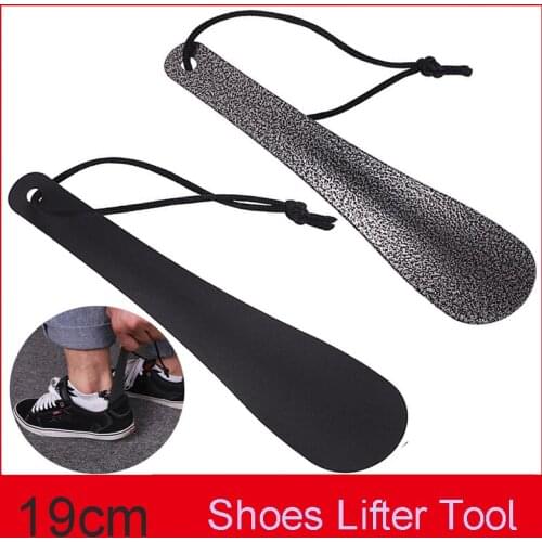 19cm Shoes Lifter Practical Shoe Horn Stainless Steel Shoe Horn Spoon No Bending Helper Easy Wear shoes For Pregnant Eldery