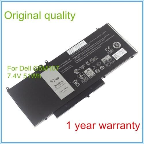 51WH Original Laptop Battery G5M10 For E5450 E5550 Notebook 15.6" G5M10 8V5GX Free Shipping