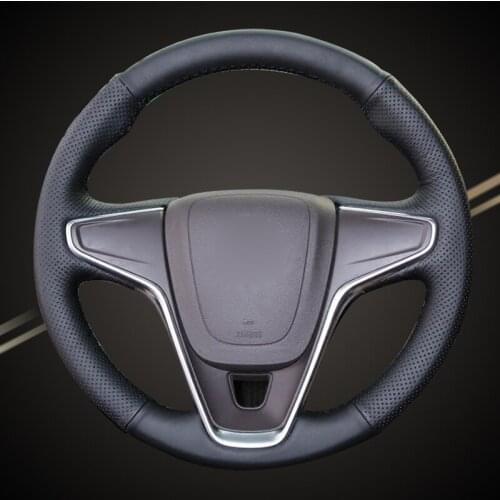 Car Braid On The Steering Wheel Cover for Buick Regal Opel Insignia 2014 2015 Auto Braiding Covers Interior Accessory Styling