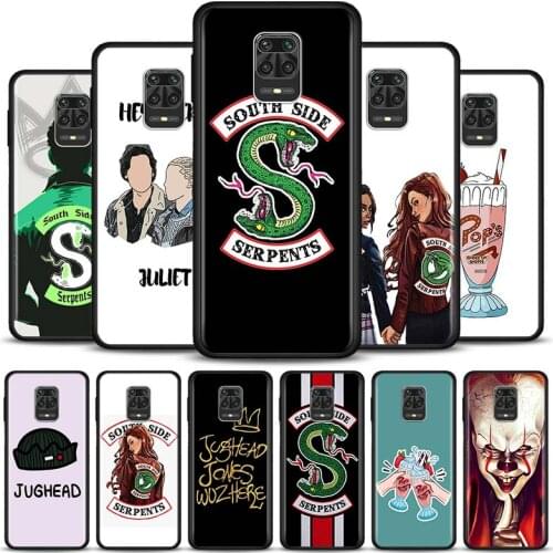 Riverdale Southside Serpents Case For Xiaomi Redmi Note 10 Pro Max 9 8 7 Cover For Redmi K40 Pro Plus 9 Power 9A 9C 9T Shell