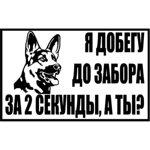 CS-1411#22.6*14cm I will reach the fence funny car sticker vinyl decal silver/black for auto car stickers styling