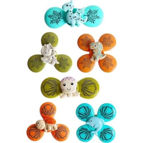 A2UB Highchair Toy Baby Water Toy Rotary Flower Spinner Toy Indoor Bathtub Gift Water Playset for Baby 3Month Bite Mold Free