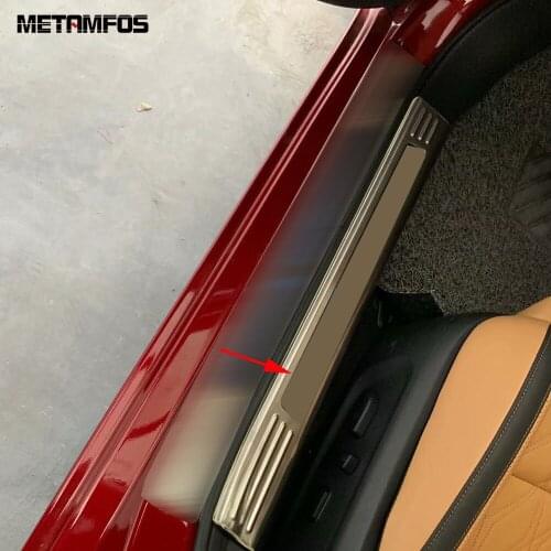 For Nissan Sentra Bluebird Sylphy 2020 2021 Inner Door Sill Strip Scuff Guard Plate Protection Sticker Car Accessories Styling