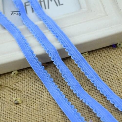 #1443 Shinny Scallops Elastic bands for Pants Lace Edge Fabric Stretch Ribbon rubber band skirt belt clothing sewing