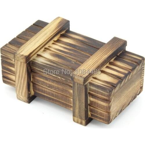 Classic IQ Wooden Brain Teaser Magic Box Puzzle for Adults and Kids