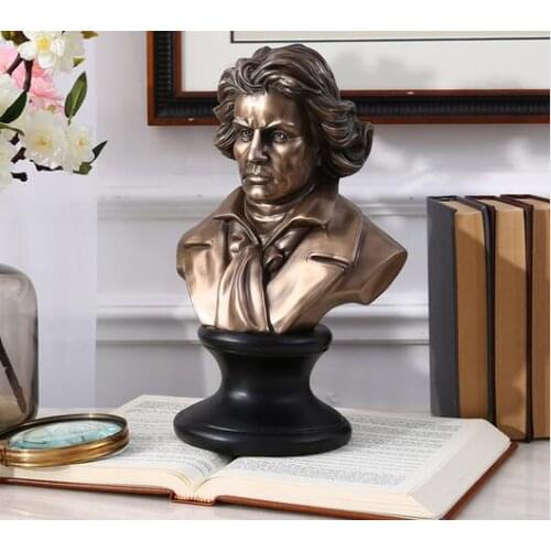 Composer Musician Creative Resin Bust Sketch Teaching Furnishings Art Material Ludwig van Beethoven Home sculpture statue