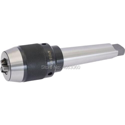 Clamping range 1-13mm flat tail MTA3 APU13/MT3 APU16 taper keyless drill chuck self-tight for machine tools and portable tools
