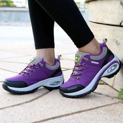 Casual sneakers women shoes 2021 solid breathable platform shoes woman tenis feminino lace-up wedges shoes women sneakers