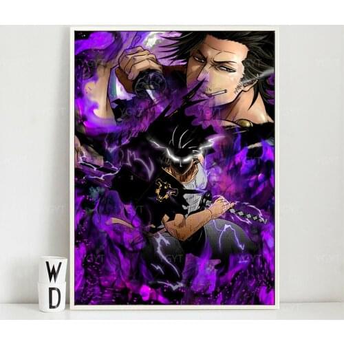 Home Decoration Black Clover Paintings Wall Art Canvas Modular Picture HD Japanese Cartoon Figure Print Posters For Living Room