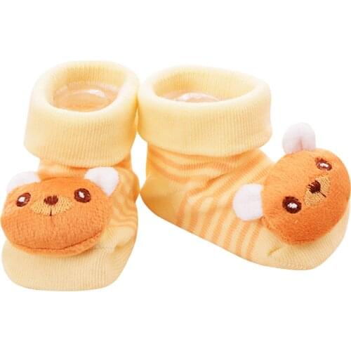 Newborn Baby Floor Socks Girls Boys Anti-slip Stereoscopic Cartoon 3d Socks Autumn Spring Infant Cotton Short Socks 0-24 Months