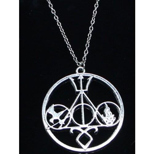 New Fashion Necklace 46x42mm death libra Pendants Short Long Women Men Colar Gift Jewelry Choker