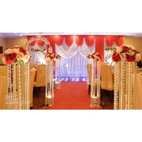 Wholesale 14MM Wedding Garland Crystal Prism Bead Chain Christmas Party Favors Tree DIY crystal Strand Hung Strung Curtain