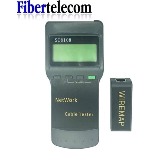 SC8108 Portable LCD Network Tester Meter&LAN Phone Cable Tester & Meter With LCD Display RJ45