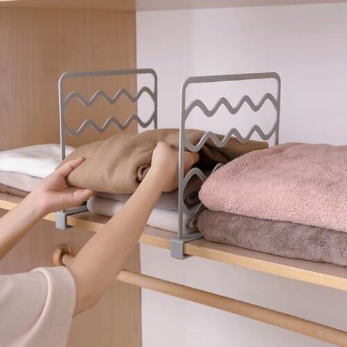 Bezel partition wardrobe partition layered shelf cabinet clothing store plastic partition wardrobe finishing shelf