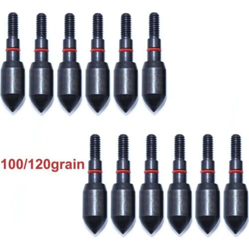 100 / 125 grain Broadhead Archery Arrow Head Shooting Target Point for Inside Diameter 6.2mm Carbon Fiberglass Arrows