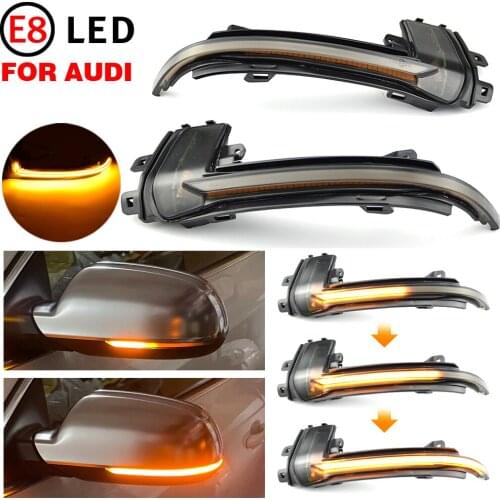 Dynamic Scroll LED Turn Signal Light Sequential Rearview Mirror Indicator For Audi A4 A5 S4 S5 A3 B8 B8.5 A6 S6 A8 Q3 RS4 RS5