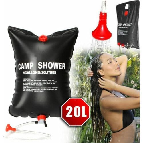 Outdoor Camping Shower Bag 20L/40L Water Bag Solar Heating Folding Water Storage Bag High Quality Portable Bath Shampoo Bag