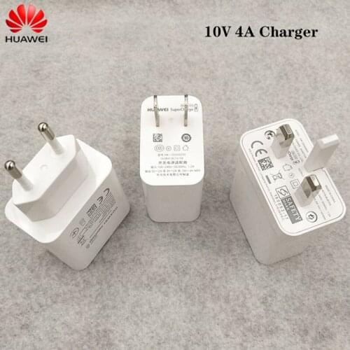 40W Huawei Super Charger Original 10V 4A Fast Wall Charger Adapter 100CM 5A Type C Cable For Honor V30 V20 X10 Mate 30 20 RS Pro