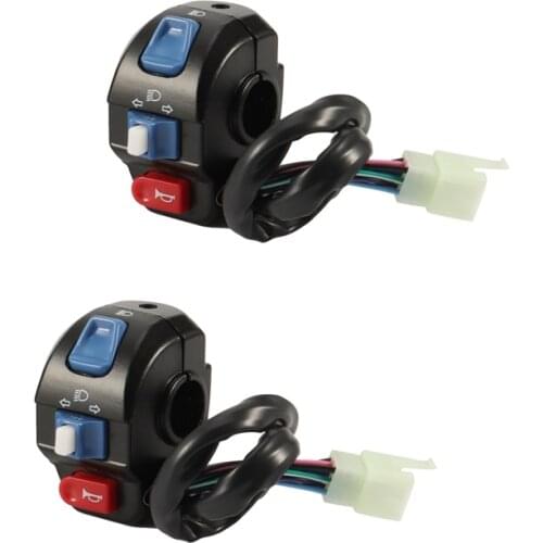 7/8inch Motorcycle Handle Bar Left Right Horn Turn Signal Electric Start Handlebar Controller Switch Universal