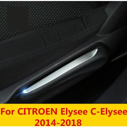 ABS chrome seat adjustment switch button knob decoration Interior decoration Accessories For CITROEN Elysee C-Elysee 2014-2018