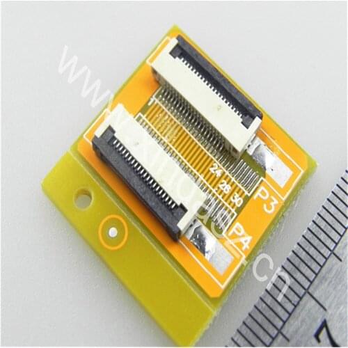 Free shipping 24*20mm 0.5mm pitch 20pin to 20pin electronic PCB and Clamshell type ffc fpc converter board