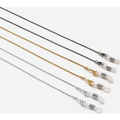 Glasses Chain Gold Silver Color Black Eyeglass Sunglasses Chain Reading Glasses Metal Chain Eyewears Cord Holder neck strap Rope