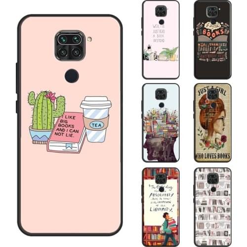 Reading books tea Printing Case For Xiaomi Redmi Note 9 Pro 7 8 Pro 8T 9S Note 10 Pro Coque For Redmi 9A 9C 9T 7A 8A