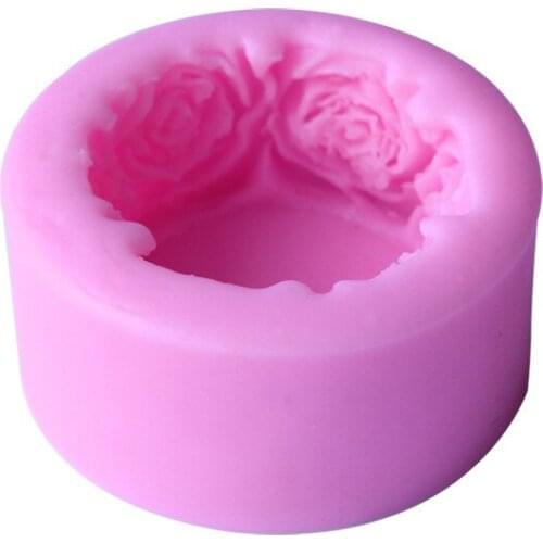 DIY Cake Mold Bucket Rose Pattern Sugar Mold E059