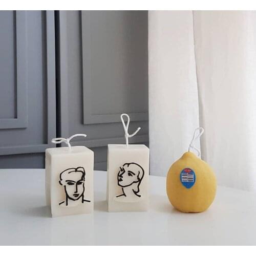 Ins Style Chic Candle Matisse Simple Portrait Candle Home Decoration Candle Festival Gift Tabletop Ornament Art Candle
