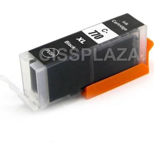 CISSPLAZA 3pcs PGI770 Black ink cartridge compatible for Canon PIXMA MG7770 MG6870 MG5770