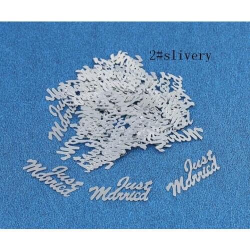 Confetti just married for Gift Craft Wedding Party favor Decoration DIY table crakers scatter sprinkles
