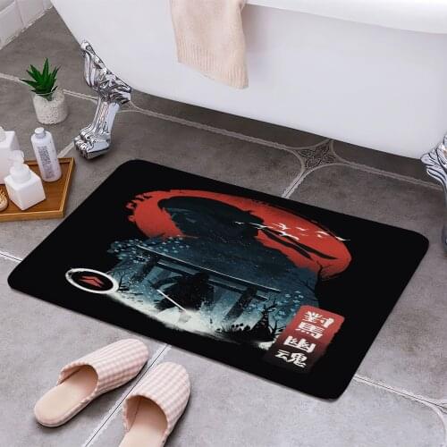 Samurai Warrior 3D Print Doormats Rectangle Non-Slip DoorMat Bedroom Kitchen Entrance Print Door rugs Dropshipping