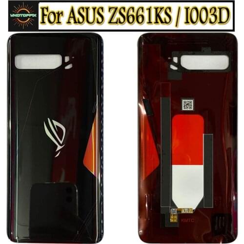 For Asus ROG Phone 3 ZS661KS Battery Cover Back Glass Panel Rear Housing case For Asus Zs661ks Battery Cover I003D Back Cover