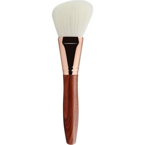 L01 Professional Handmade Makeup Brush Soft Saikoho Goat Hair Angled Face Powder Contour Brush Red Sandalwood Make Up Brushes