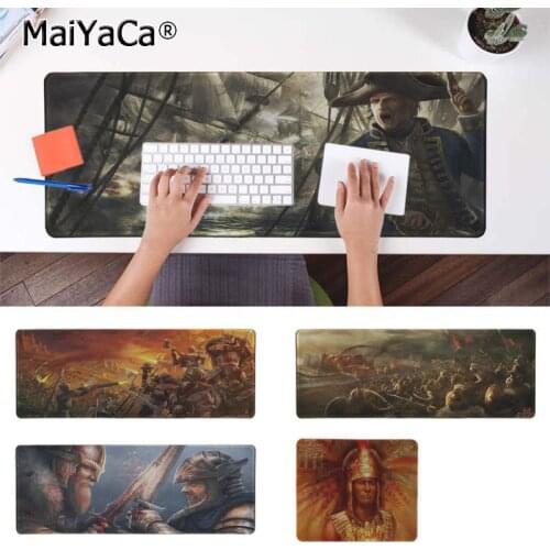 Maiyaca Hot Sales Age Of Empires Office Mice Gamer Soft Mouse Pad Free Shipping Large Mouse Pad Keyboards Mat