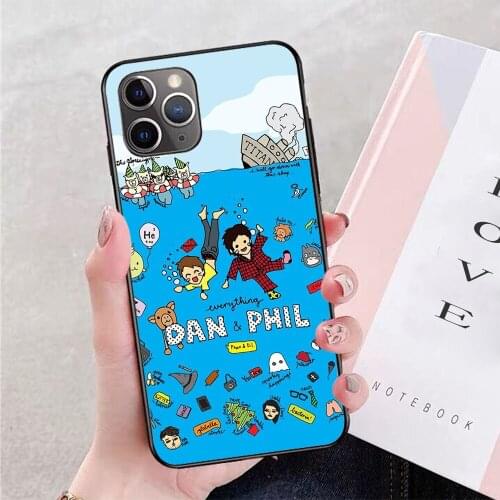 Alpacalyptica Everything Dan Phil soft TPU border phone case for iphone 11PRO MAX 11 X XS XR XSMAX 6 plus 7 7plus 8 8plus cover