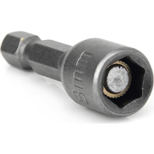 10 Pcs Magnetic Nut Driver Set 8mm 5/16" Socket Adapter Hex Drill Bit